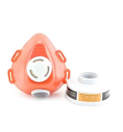 Respirador 1/4 Facial Plastcor Com 1 Filtro Incluso VO CA 39428