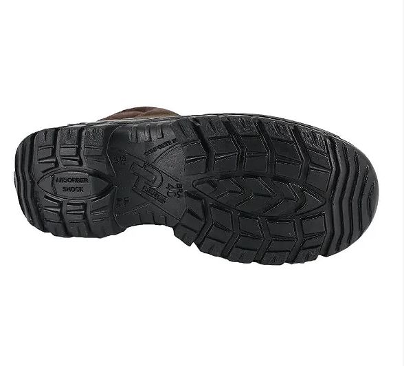 Bota Bico De PVC + Palmilha Gel Ecosafety PS139 Café CA 40677
