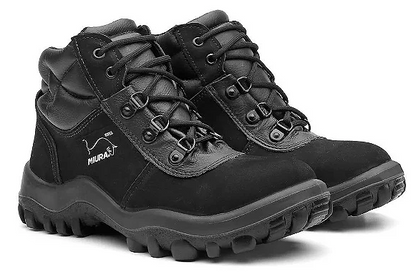 Botina Safetline Miura Nobuk Preto 4855GL CA 12783
