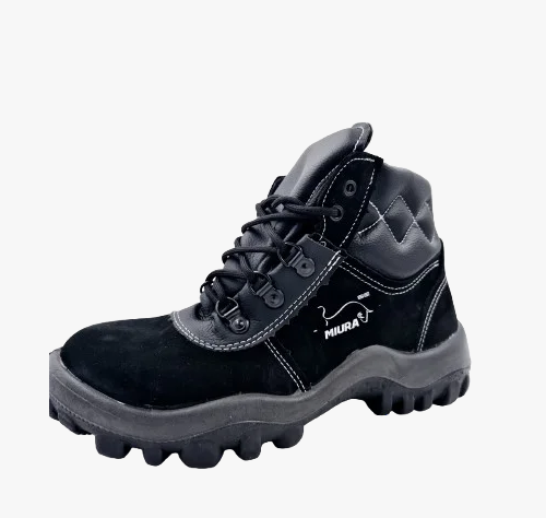 Botina Safetline Miura Nobuk Preto 4855GL CA 12783