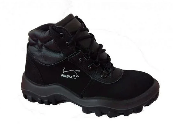 Botina Safetline Miura Nobuk Preto 4855GL CA 12783