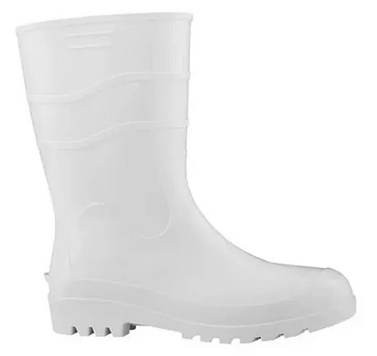 Bota Pvc Cano Médio Branca Workflex