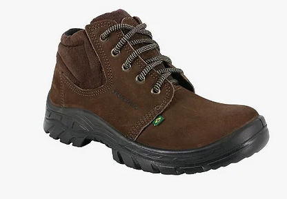 Botina Bico de Aço Ecosafety PS136 Café CA 8796