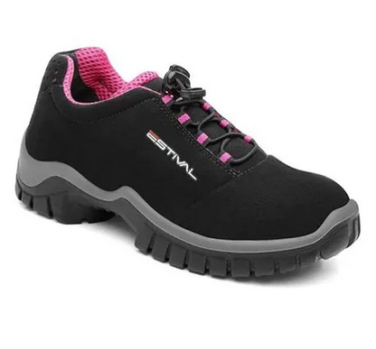 Tênis Estival Feminino Preto e Rosa EN1002 CA 44592