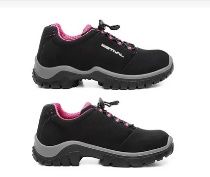 Tênis Estival Feminino Preto e Rosa EN1002 CA 44592