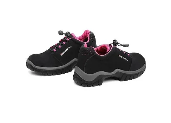 Tênis Estival Feminino Preto e Rosa EN1002 CA 44592