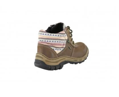 Bota de Segurança Feminina Tabaco/Listrado PS157 CA 46122