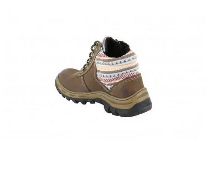 Bota de Segurança Feminina Tabaco/Listrado PS157 CA 46122