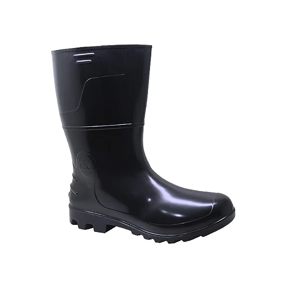 Bota PVC Cano Longo Preta Kadesh