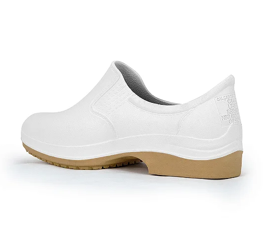 Sapato Antiderrapante Branco Crival COB501