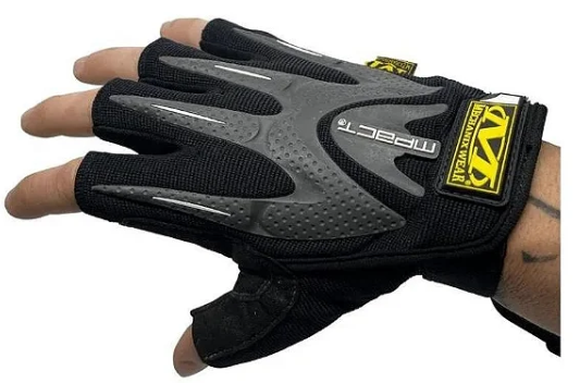 Luva Tática Meio Dedo Mechanix Preta Tam XG