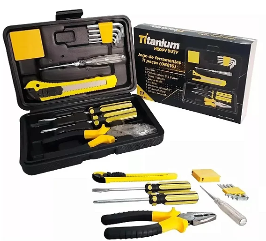 Jogo Ferramenta Com 11 Peças Titanium 6816