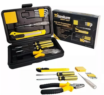 Jogo Ferramenta Com 11 Peças Titanium 6816