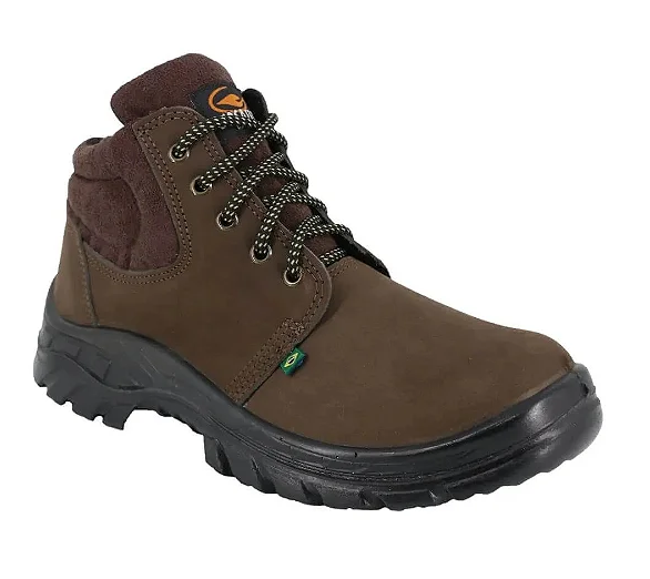 Bota Bico De PVC + Palmilha Gel Ecosafety PS139 Café CA 40677